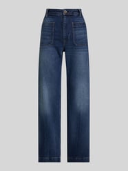 Wide leg jeans van katoenmix met opgestikte zakken van Polo Ralph Lauren - 12