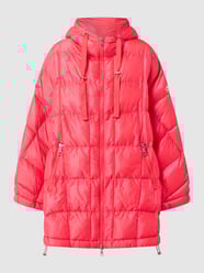 Poncho mit Kapuze Modell 'Palermo' - wattiert  von No.1 Como Pink - 14