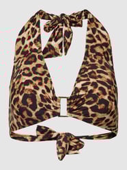 Bikini-Oberteil mit Schnürung Modell 'LEOPARD' von Lauren Ralph Lauren Braun - 15
