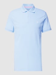 Tailored Fit Poloshirt mit Label-Stitching von Polo Ralph Lauren Blau - 41
