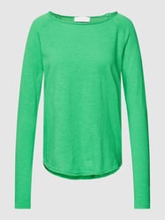 T-Shirt aus reiner Bio-Baumwolle mit U-Boot-Ausschnitt von Rich & Royal Grün - 21