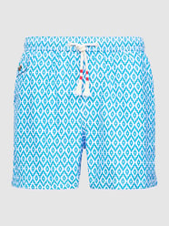 Badehose mit Allover-Muster Modell 'LIGHTING' von MC2 Saint Barth Blau - 34