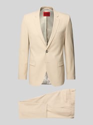 Slim Fit Anzug mit Pattentaschen Modell 'Arti/Hesten232X' von HUGO Beige - 1