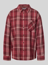 oversized fit overhemdblouse van puur katoen met borstzak van REVIEW Bordeaux - 39