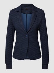 Blazer mit Allover-Muster von More & More Blau - 26