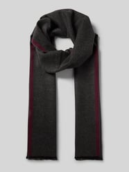 Sjaal met rafels van Christian Berg Men Bordeaux - 39