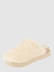 Hausschuhe aus Woll-Lyocell-Mix Modell 'Fuzz Sugar' von UGG Beige - 45