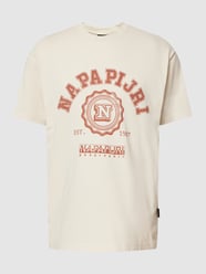 T-Shirt mit Motiv-Print Modell 'QUITO' von Napapijri Weiß - 19