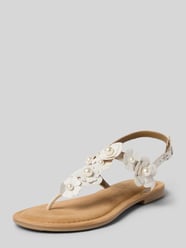 Teenslippers van echt leer van Tamaris - 15