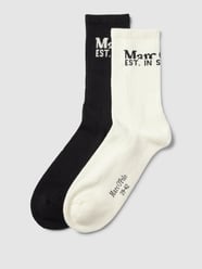 Socken mit Label-Print Modell 'Charlie' im 2er-Pack von Marc O'Polo Beige - 2