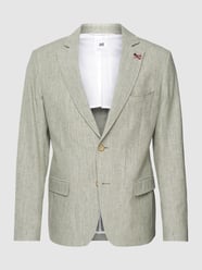 2-knoops colbert met sierstrik van Atelier Torino Groen - 15