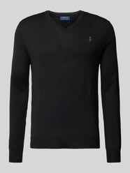 Wollpullover mit Logo-Stitching von Polo Ralph Lauren Schwarz - 11