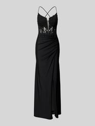 Semitransparentes Abendkleid mit Spitzenbesatz von Hey Kyla - 2