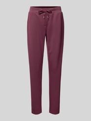 Slim Fit Sweatpants mit Tunnelzug Modell 'BANU' von Soyaconcept Bordeaux - 20