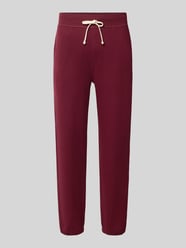 Relaxed fit sweatbroek van katoenmix van Polo Ralph Lauren Bordeaux - 16