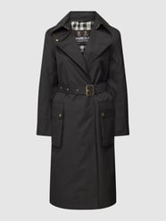 Trencz z paskiem w talii od Barbour International™ Czarny - 24