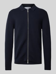 Cardigan mit Umlegekragen Modell 'DANE' von SELECTED HOMME Blau - 28