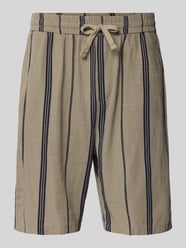 Relaxed Fit Bermudas aus Viskose-Baumwoll-Mix Modell 'TINUS' von ONLY & SONS Beige - 12