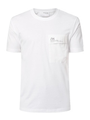 Relaxed fit T-shirt van katoen, model 'Goia' van Selected Homme Wit - 32
