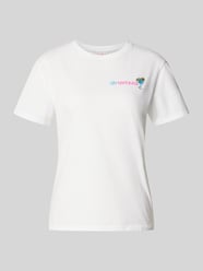 t-shirt z wyhaftowanym motywem i napisem model 'EMILIE' od MC2 Saint Barth - 5