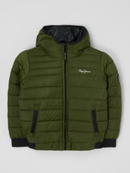 Steppjacke mit Reißverschlusstaschen Modell 'Greystoke' von Pepe Jeans Grün - 38