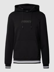 Bluza z kapturem i paskiem w kontrastowym kolorze od Antony Morato Czarny - 13