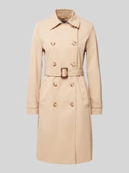 Trenchcoat met tailleriem van Christian Berg Woman Selection Beige - 1