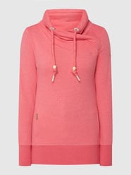 Sweatshirt met strakke col, model 'Neska'  van Ragwear Roze - 9