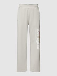 Sweatpants mit Label-Print von Low Lights Studios Grau / Schwarz - 29