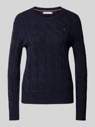 Wollpullover mit Logo-Stitching von Tommy Hilfiger Blau - 16