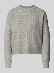 Regular Fit Strickpullover mit Streifenmuster Modell 'URANUS' von Vero Moda Grau - 6