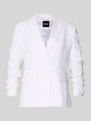 Krój slim fit krótki żakiet z mieszanka lnu i wiskozy model 'JIA8' od BOSS - 20