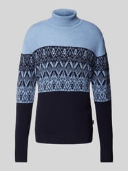 Wollpullover mit Rollkragen von Fynch-Hatton Blau - 30