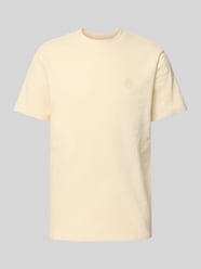 T-shirt z prążkowanym okrągłym dekoltem od Blend - 19