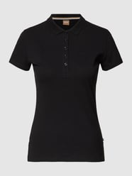 Poloshirt mit Label-Stitching Modell 'Epola' von BOSS Black Women Schwarz - 7