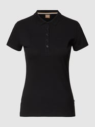 Poloshirt mit Label-Stitching Modell 'Epola' von BOSS Black Women Schwarz - 9