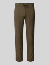 Slim tapered fit broek met tunnelkoord, model 'Brody' van SELECTED HOMME - 6