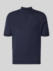 Regular Fit Poloshirt aus reiner Baumwolle in Strick-Optik von Fynch-Hatton - 10