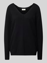 Gebreide pullover met V-hals, model 'Claura' van FREE/QUENT - 21