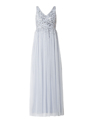 Abendkleid mit Pailletten-Applikation  von Lipsy Blau - 45