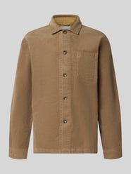 Regular Fit Overshirt mit Kentkragen Modell 'Superflex' von Lindbergh Beige - 10