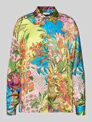 Koszula-bluza o kroju relaxed fit z czystej wiskozy od Liu Jo White - 4
