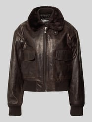 Lederjacke mit Umlegekragen von Victoria Beckham - 32
