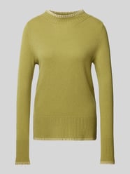 Wollen pullover met opstaande kraag van Christian Berg Woman Groen - 36