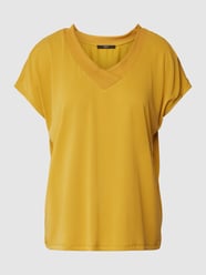 T-shirt met V-hals van Zero Geel - 4