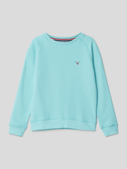 Sweatshirt mit Label-Stitching von Gant Türkis - 20