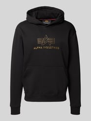 Hoodie met capuchon en logoprint van Alpha Industries - 7