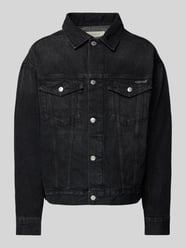 Jeansjacke mit Brustpattentaschen von Calvin Klein Jeans Schwarz - 46