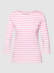 Longsleeve mit Streifenmuster von Christian Berg Woman Rosa - 3