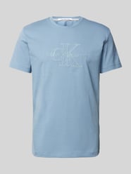 T-Shirt mit Rundhalsausschnitt von Calvin Klein Jeans Blau - 29